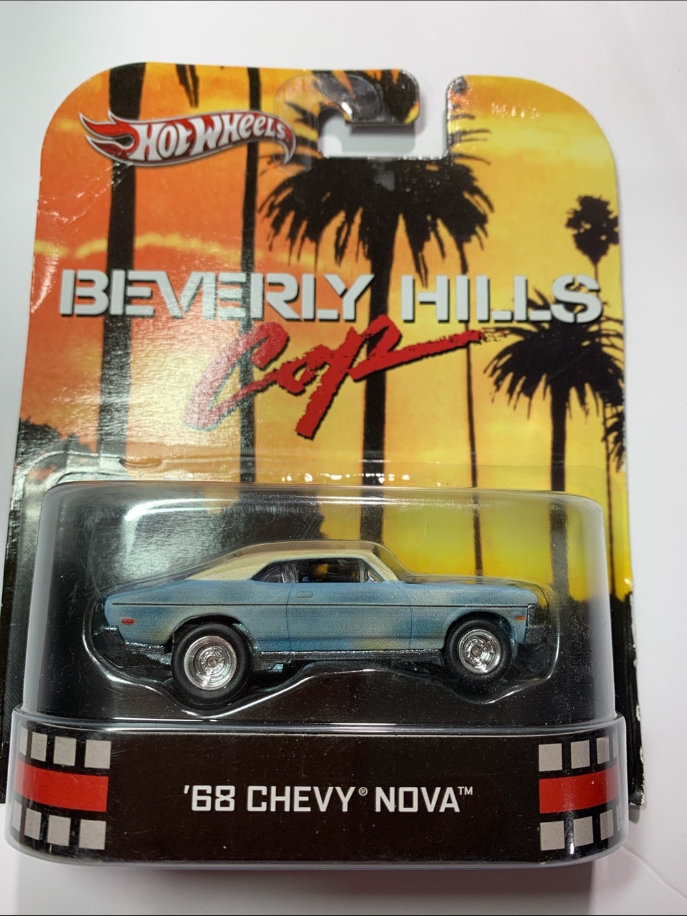 Hot Wheels Beverly Hills Cop '68 Chevy Nova - Light Blue